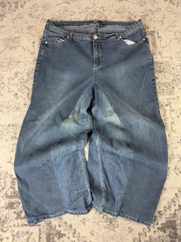 Pantalon baggy jean large Japanese balloon streetwear JNCO y2k vintage hip-hop taille 4XL n•278
