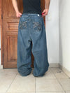 Pantalon baggy jean large Japanese balloon streetwear JNCO y2k vintage hip-hop taille 4XL n•278