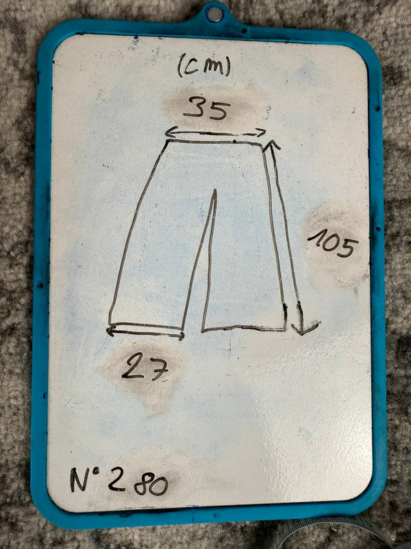 Pantalon baggy jean large Japanese balloon streetwear JNCO y2k vintage hip-hop taille XS n•280