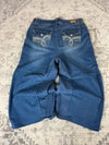Pantalon baggy jean large Japanese balloon streetwear JNCO y2k vintage hip-hop taille XL n•281