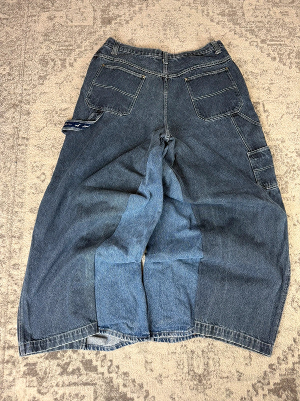 Pantalon baggy jean large Japanese balloon streetwear JNCO y2k vintage hip-hop taille 38US n•283