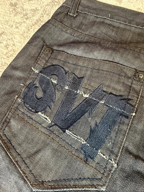 Pantalon baggy jean large Japanese balloon streetwear JNCO y2k vintage hip-hop taille 34US n•234