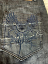 Pantalon baggy jean large Japanese balloon streetwear JNCO y2k vintage hip-hop taille 34US n•234