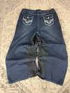 Pantalon baggy jean large Japanese balloon streetwear JNCO y2k vintage hip-hop taille 4XL n•285
