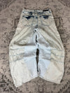 Pantalon baggy jean large Japanese balloon streetwear JNCO y2k vintage hip-hop taille S n•286