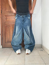 Pantalon baggy jean large Japanese balloon streetwear JNCO y2k vintage hip-hop taille 3XL n•287