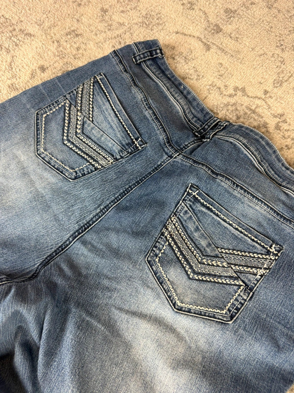Pantalon baggy jean large Japanese balloon streetwear JNCO y2k vintage hip-hop taille 3XL n•287