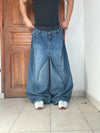 Pantalon baggy jean large Japanese balloon streetwear JNCO y2k vintage hip-hop taille 5XL n•289