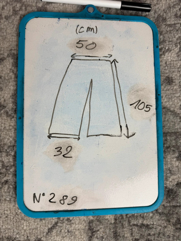 Pantalon baggy jean large Japanese balloon streetwear JNCO y2k vintage hip-hop taille 5XL n•289