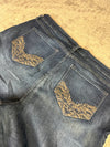 Pantalon baggy jean large Japanese balloon streetwear JNCO y2k vintage hip-hop taille 4XL n•290