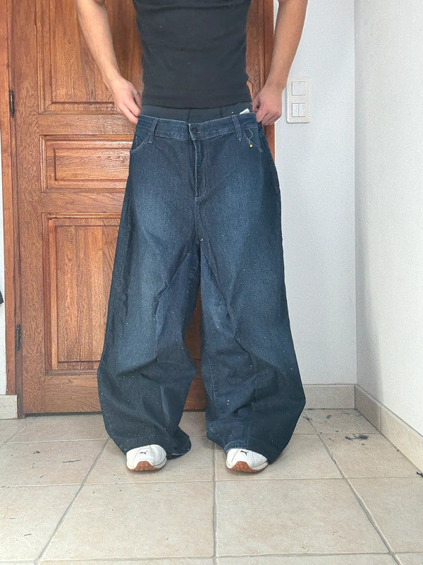 Pantalon baggy jean large Japanese balloon streetwear JNCO y2k vintage hip-hop taille 4XL n•290