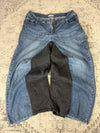 Pantalon baggy jean large Japanese balloon streetwear JNCO y2k vintage hip-hop taille 3XL n•291
