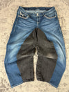 Pantalon baggy jean large Japanese balloon streetwear JNCO y2k vintage hip-hop taille 3XL n•292