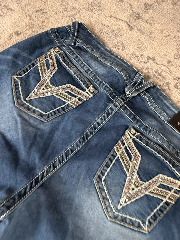 Pantalon baggy jean large Japanese balloon streetwear JNCO y2k vintage hip-hop taille 3XL n•292