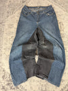 Pantalon baggy jean large Japanese balloon streetwear JNCO y2k vintage hip-hop taille XL n•293