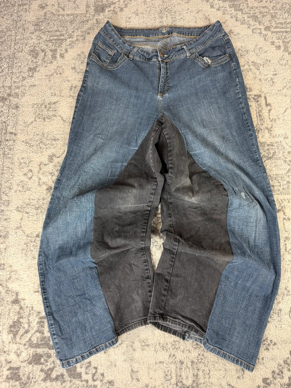 Pantalon baggy jean large Japanese balloon streetwear JNCO y2k vintage hip-hop taille XL n•293