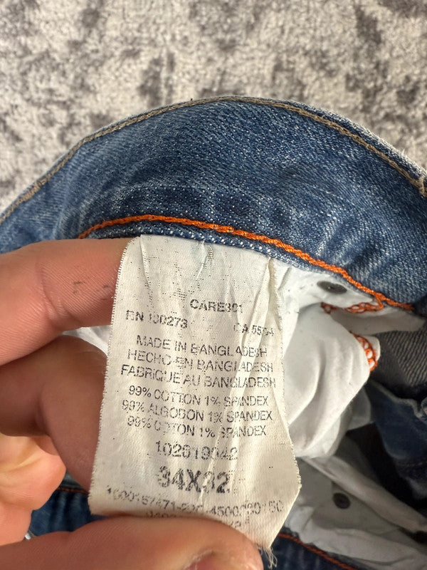 Pantalon baggy jean large Japanese balloon streetwear JNCO y2k vintage hip-hop taille 34US n•294