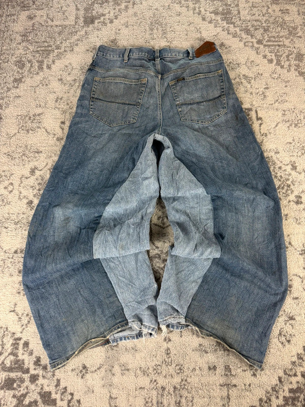 Pantalon baggy jean large Japanese balloon streetwear JNCO y2k vintage hip-hop taille 34US n•294
