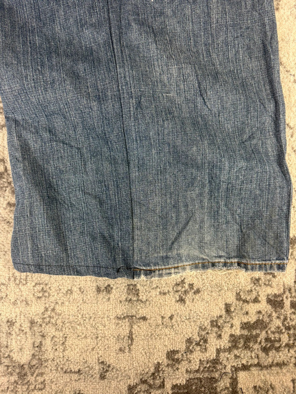 Pantalon baggy jean large Japanese balloon streetwear JNCO y2k vintage hip-hop taille 34US n•295