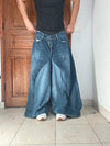 Pantalon baggy jean large Japanese balloon streetwear JNCO y2k vintage hip-hop taille 38US n•297