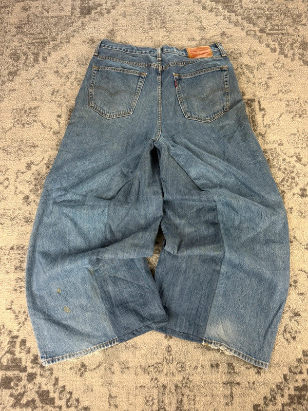Pantalon baggy jean large Japanese balloon streetwear JNCO y2k vintage hip-hop taille 36US n•298