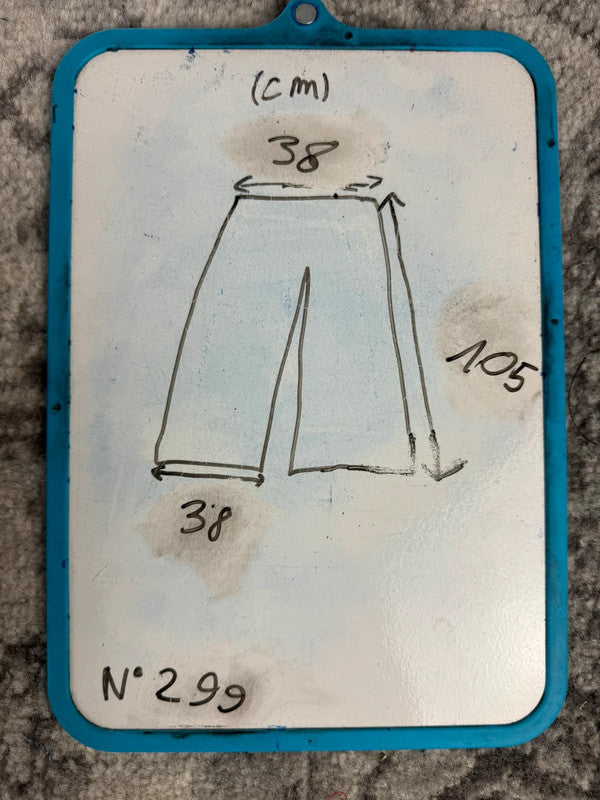 Pantalon baggy jean large Japanese balloon streetwear JNCO y2k vintage hip-hop taille S n•299