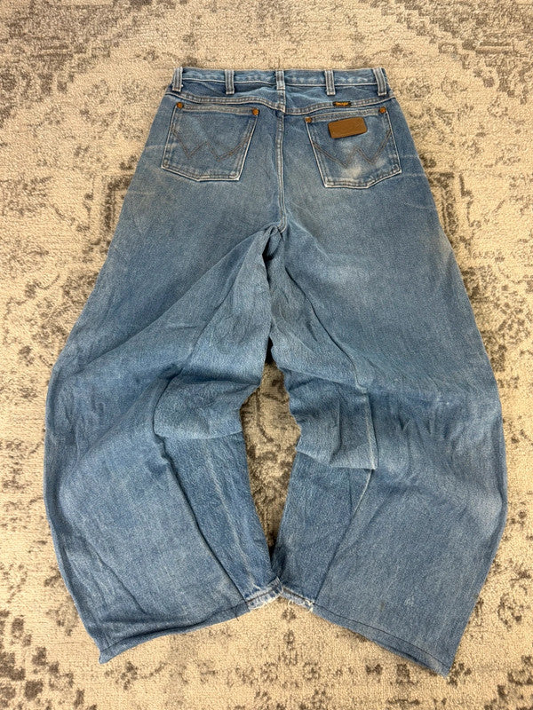 Pantalon baggy jean large Japanese balloon streetwear JNCO y2k vintage hip-hop taille S n•299