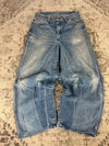 Pantalon baggy jean large Japanese balloon streetwear JNCO y2k vintage hip-hop taille S n•299