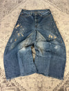 Pantalon baggy jean large Japanese balloon streetwear JNCO y2k vintage hip-hop taille 36US n•300