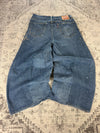 Pantalon baggy jean large Japanese balloon streetwear JNCO y2k vintage hip-hop taille 36US n•300