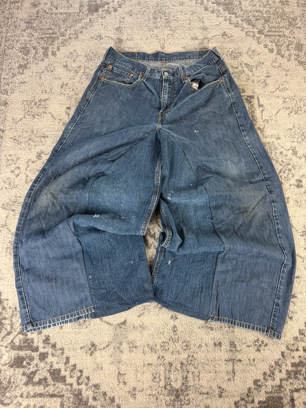 Pantalon baggy jean large Japanese balloon streetwear JNCO y2k vintage hip-hop taille 32US n•303