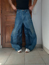 Pantalon baggy jean large Japanese balloon streetwear JNCO y2k vintage hip-hop taille 34US n•306