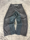 Pantalon baggy jean large Japanese balloon streetwear JNCO y2k vintage hip-hop taille 31US n•307