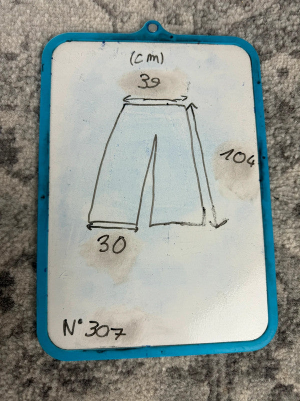 Pantalon baggy jean large Japanese balloon streetwear JNCO y2k vintage hip-hop taille 31US n•307