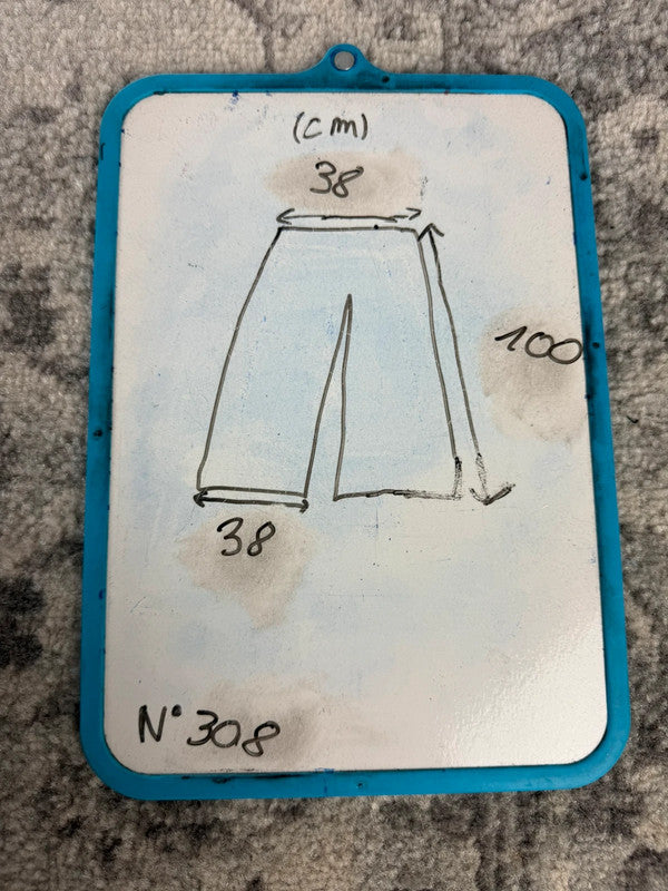 Pantalon baggy jean large Japanese balloon streetwear JNCO y2k vintage hip-hop taille 31US n•308