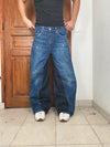 Pantalon baggy jean large Japanese balloon streetwear JNCO y2k vintage hip-hop taille 34US n•309