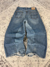 Pantalon baggy jean large Japanese balloon streetwear JNCO y2k vintage hip-hop taille 32US n•310