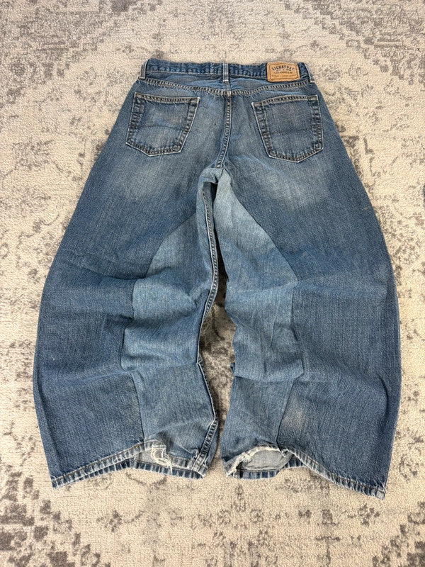 Pantalon baggy jean large Japanese balloon streetwear JNCO y2k vintage hip-hop taille 32US n•310