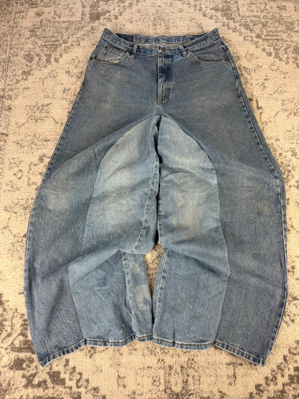 Pantalon baggy jean large Japanese balloon streetwear JNCO y2k vintage hip-hop taille 36US n•311