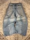 Pantalon baggy jean large Japanese balloon streetwear JNCO y2k vintage hip-hop taille 34US n•312