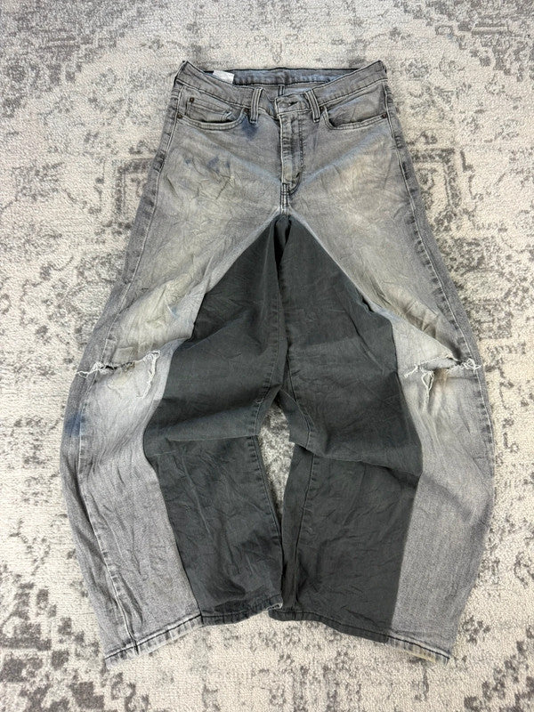Pantalon baggy jean large Japanese balloon streetwear JNCO y2k vintage hip-hop taille 32US n•313
