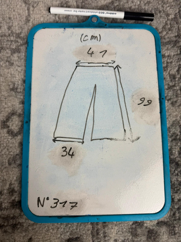 Pantalon baggy jean large Japanese balloon streetwear JNCO y2k vintage hip-hop taille 33US n•317
