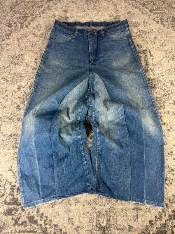 Pantalon baggy jean large Japanese balloon streetwear JNCO y2k vintage hip-hop taille 36US n•319