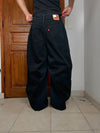 Pantalon baggy jean large Japanese balloon streetwear JNCO y2k vintage hip-hop taille S n•321