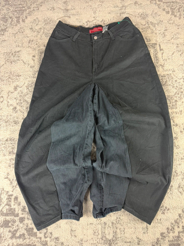Pantalon baggy jean large Japanese balloon streetwear JNCO y2k vintage hip-hop taille S n•321