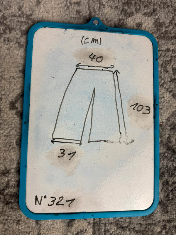 Pantalon baggy jean large Japanese balloon streetwear JNCO y2k vintage hip-hop taille S n•321