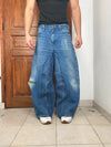 Pantalon baggy jean large Japanese balloon streetwear JNCO y2k vintage hip-hop taille 33US n•322
