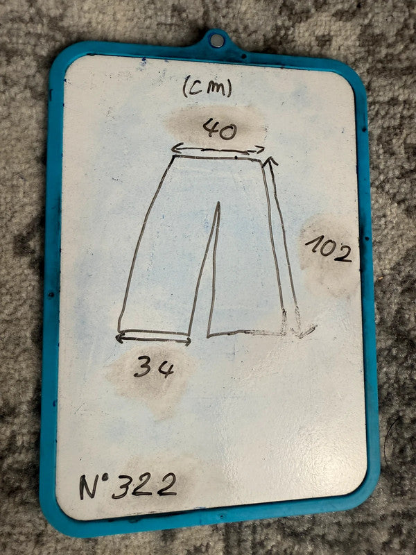Pantalon baggy jean large Japanese balloon streetwear JNCO y2k vintage hip-hop taille 33US n•322