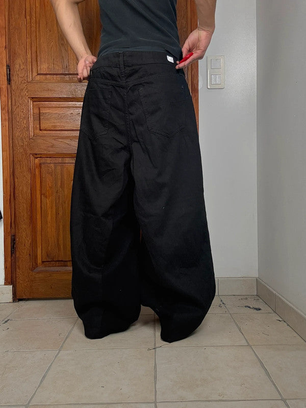 Pantalon baggy jean large Japanese balloon streetwear y2k vintage hip-hop taille XXL n•323