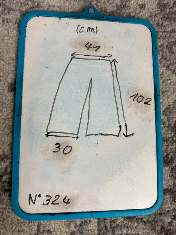 Pantalon baggy jean large Japanese balloon streetwear JNCO y2k vintage hip-hop taille M n•324